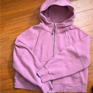 Lululemon  Scuba Oversized Full-Zip Hoodie M/L logo velvet during